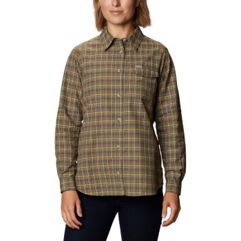 Columbia Overhemd Dames, Eden Prairie Long Sleeve Grijs Groen, 24IEMADPW